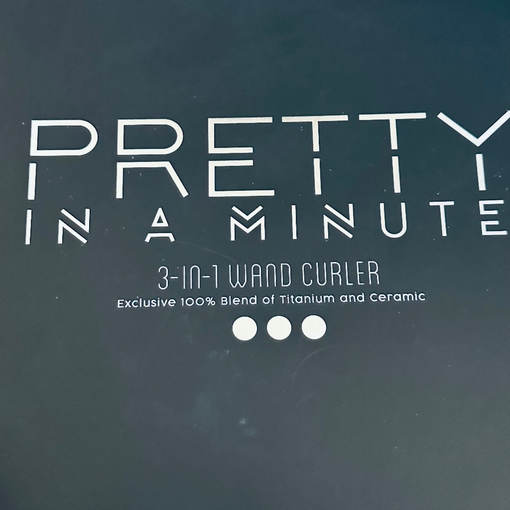 NEW! Pretty In A Minute 3-in-1 Wand Curler